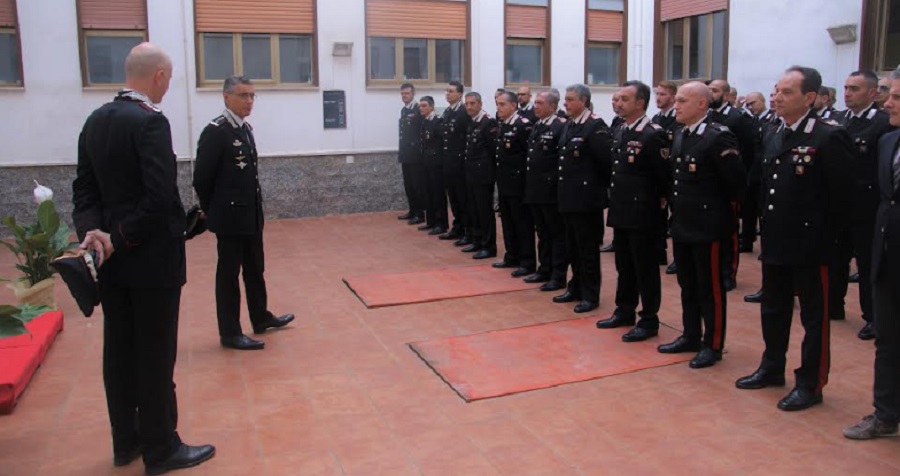 Il generale Truglio in visita al comando dei carabinieri