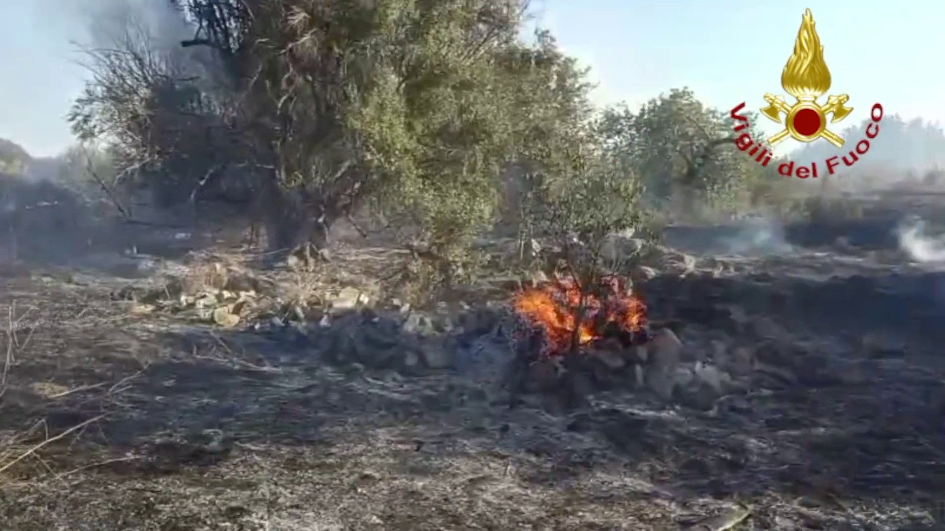 Incendio a Ragusa, le fiamme minacciano un resort