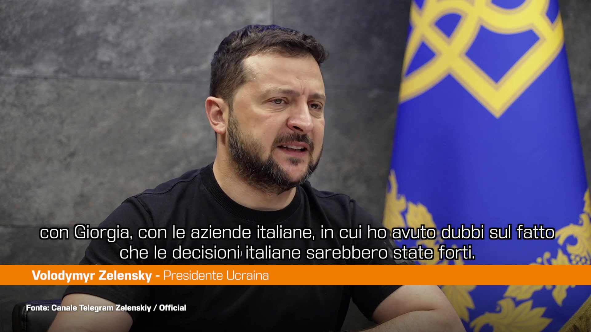 Zelensky “Mai avuto dubbi sul sostegno dell’Italia”