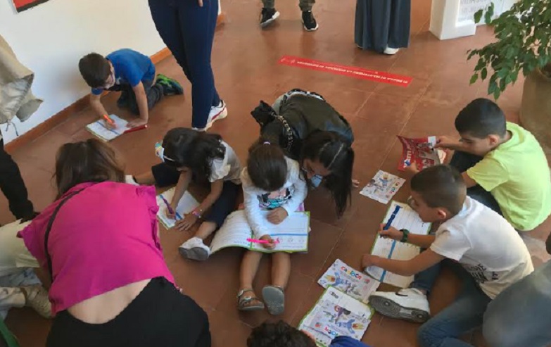 I bambini al museo archeologico di Aidone