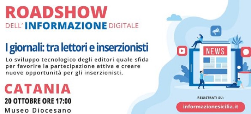 RoadShow dell’informazione digitale, dopo Enna tappa a Catania