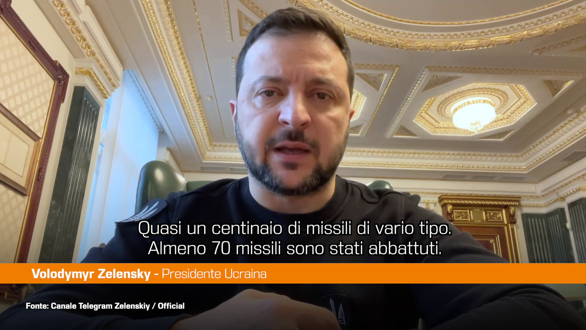 Ucraina, Zelensky “In un solo giorno cento missili dalla Russia”