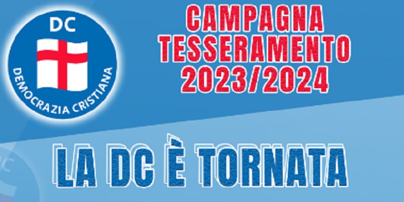 Dc, via al tesseramento, poi congresso ed elezione segretario