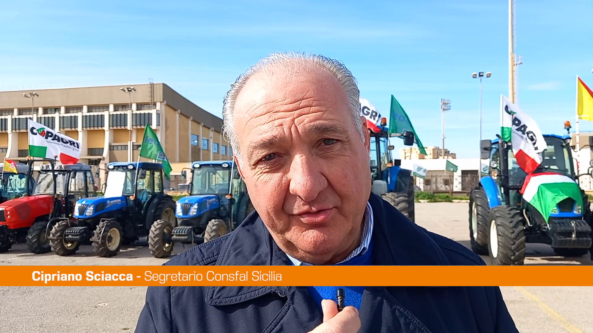 Sit-in di protesta degli agricoltori trapanesi a Marsala