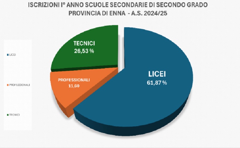 Scuola, gli studenti ennesi preferiscono i licei