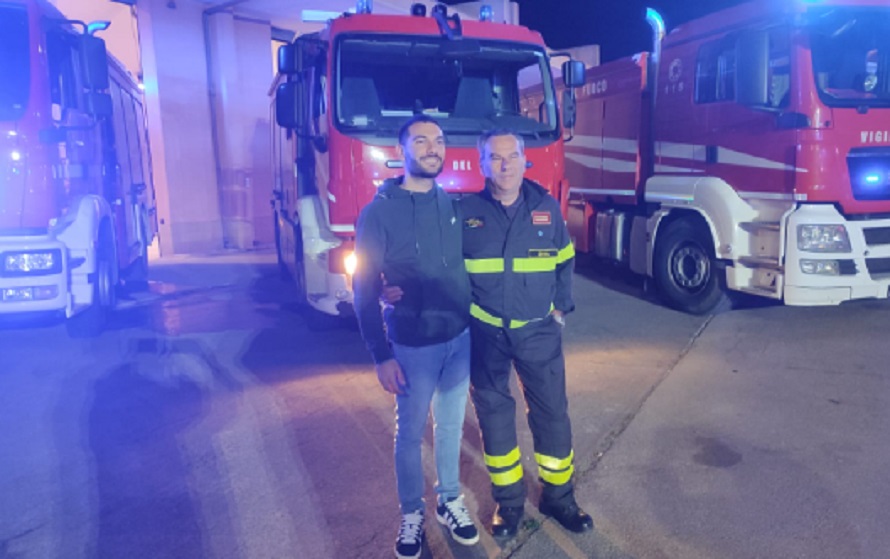 Vigili del fuoco, in pensione il capo reparto Bellomo