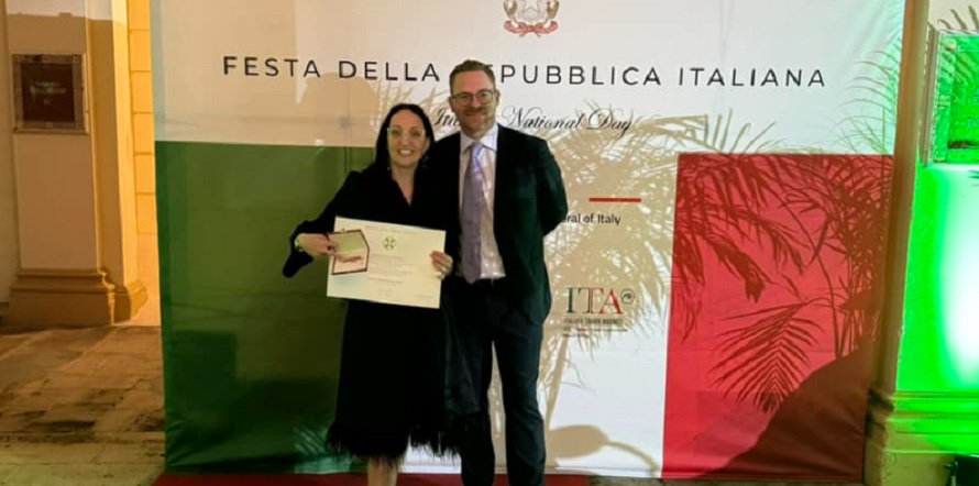 Prof di Valguarnera negli Usa nominata cavaliere d’Italia