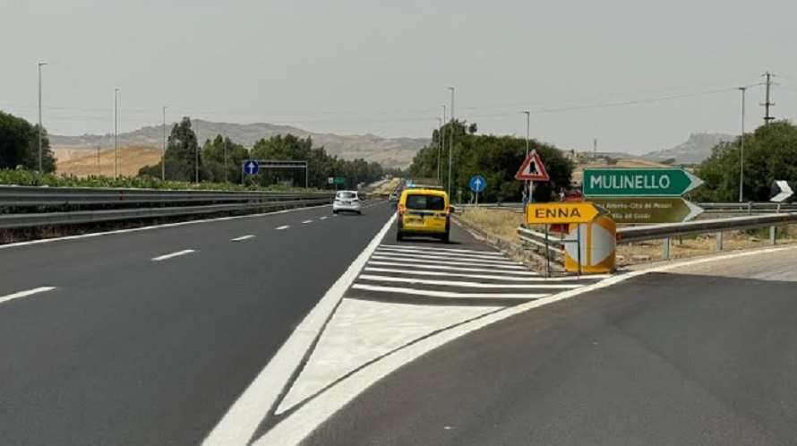 A19, finiti lavori tra Enna e Catenanuova