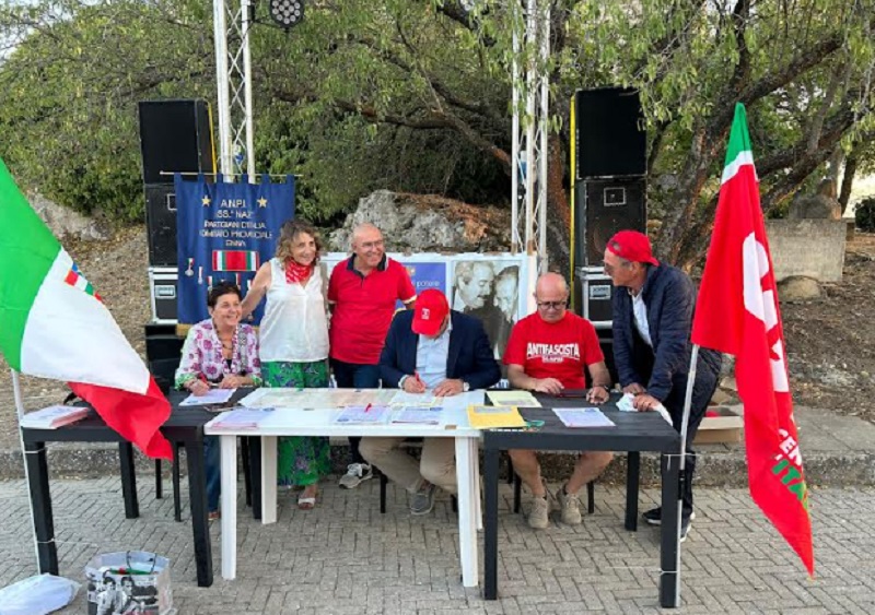 Pastasciutta antifascista al parco Urbano di Assoro