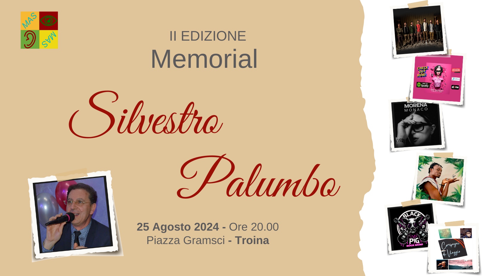 II Edizione del Memorial Silvestro Palumbo: Musica, comunità e solidarietà a Troina