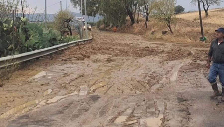 Maltempo, la conta dei danni a Gagliano, strade coperte di fango