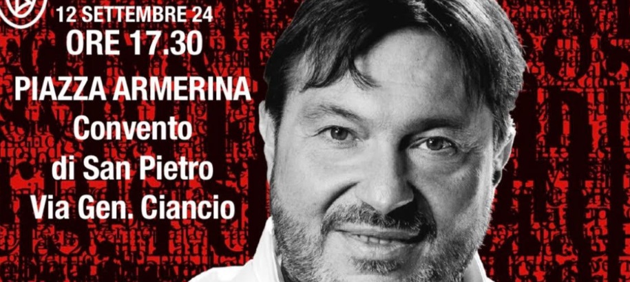 Sigfrido Ranucci a Piazza Armerina, si presenta il suo libro