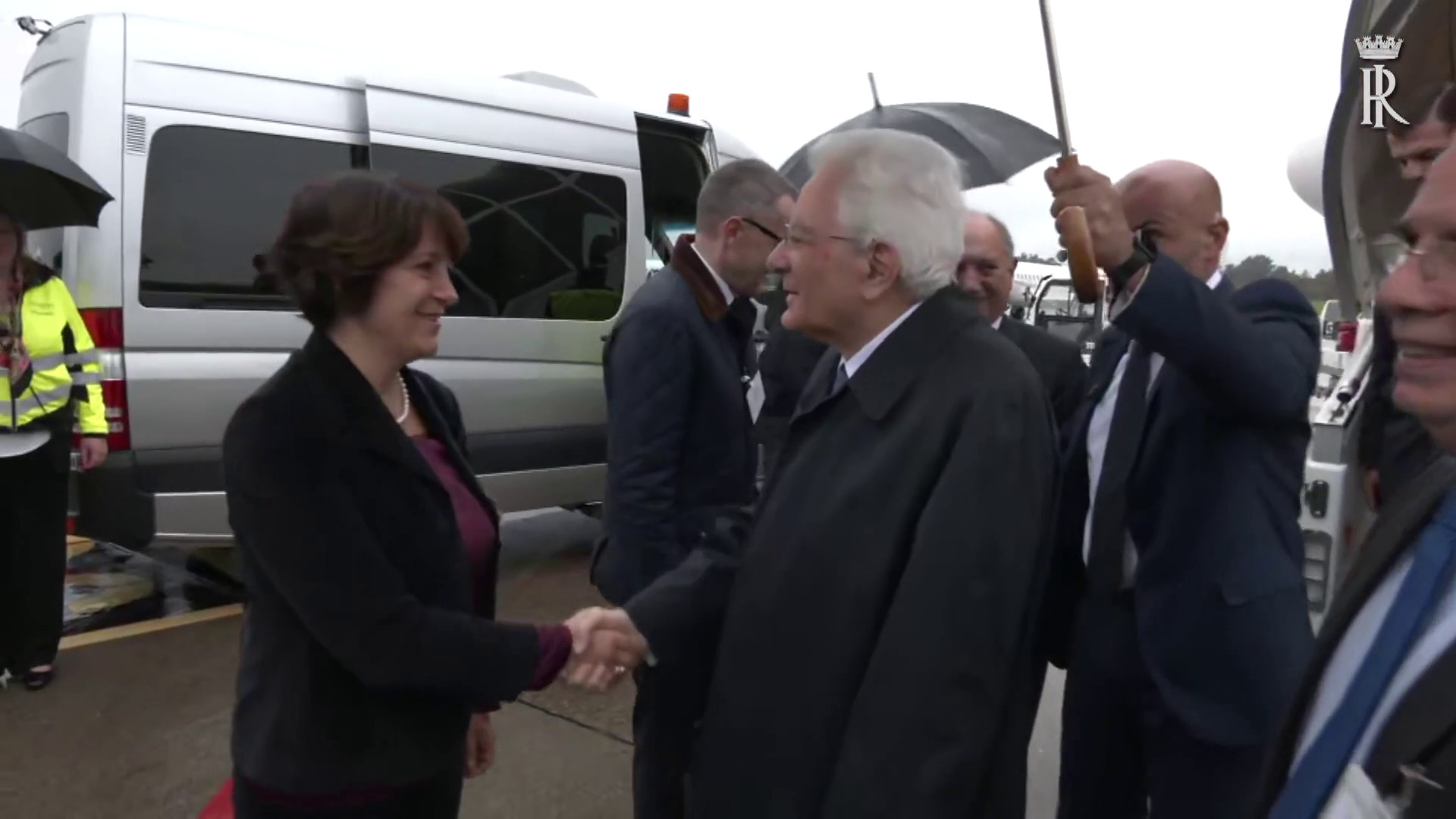 Il Presidente Mattarella arriva all’aeroporto di Ginevra