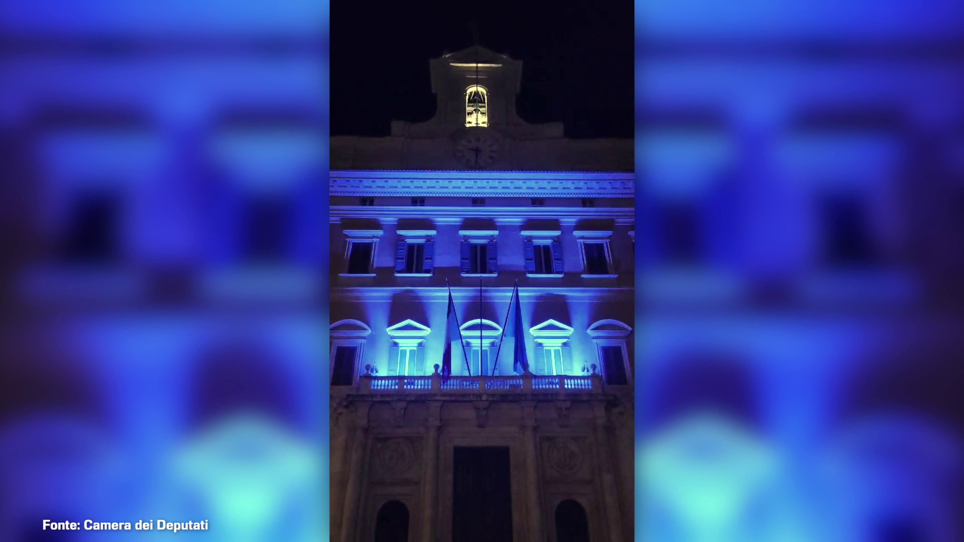 Giornata internazionale diabete, Montecitorio si illumina di blu