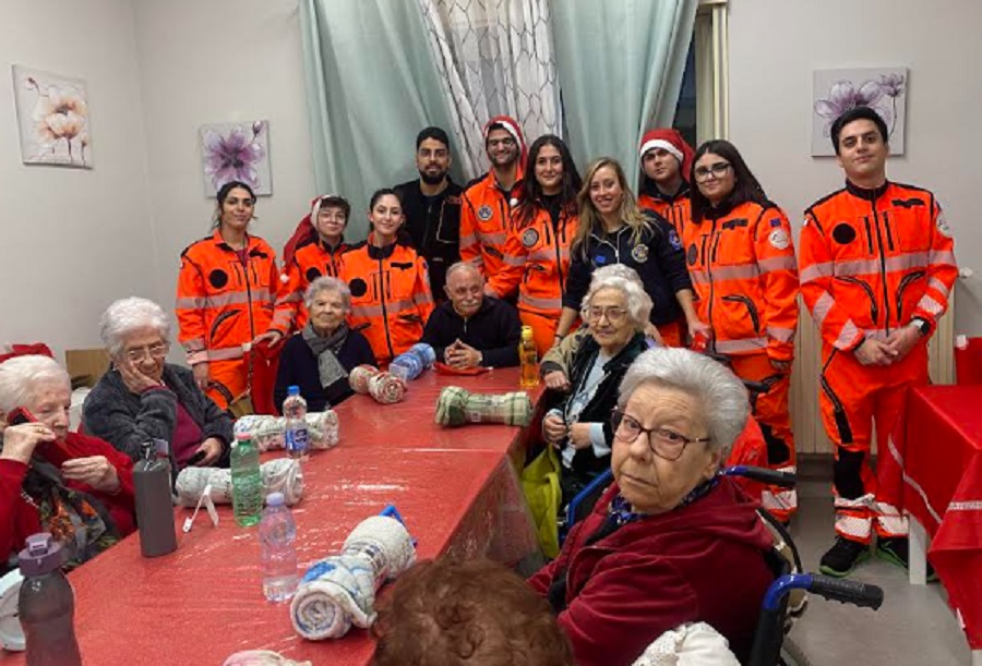 Visita della Protezione civile nella Casa di riposo