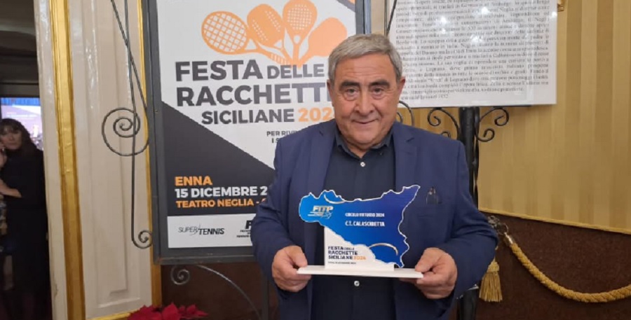 Tennis, premiato il virtuoso circolo di Calascibetta