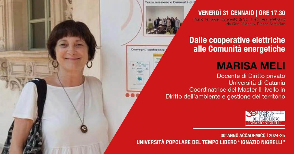 Dalle cooperative elettriche alle comunità energetiche. UPTL incontra Marisa Meli