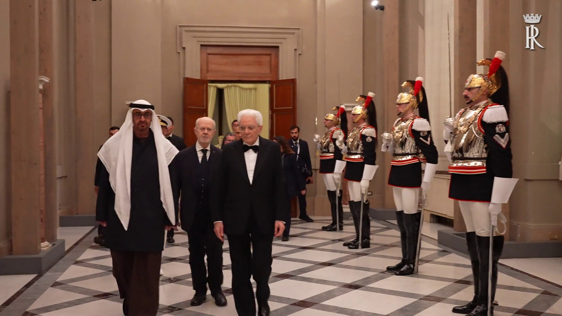 Mattarella riceve al Quirinale il presidente degli Emirati Arabi Uniti