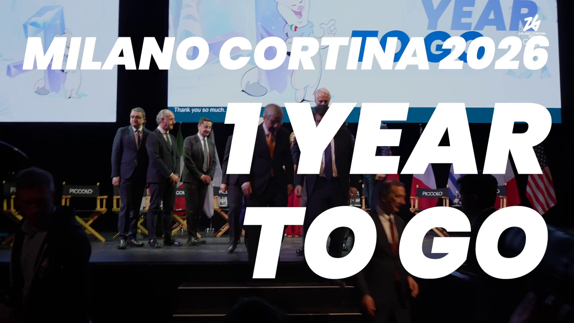 One Year to Go, tra un anno al via le Olimpiadi Milano-Cortina 2026