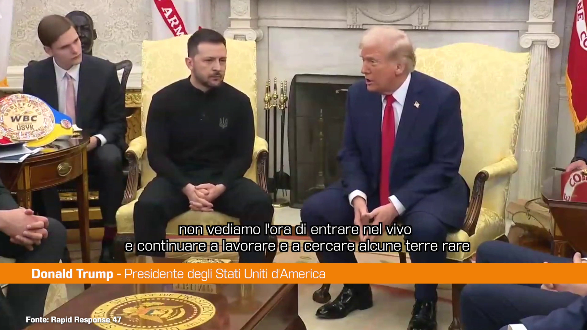 Trump a Zelensky “Vogliamo un accordo sulle terre rare”